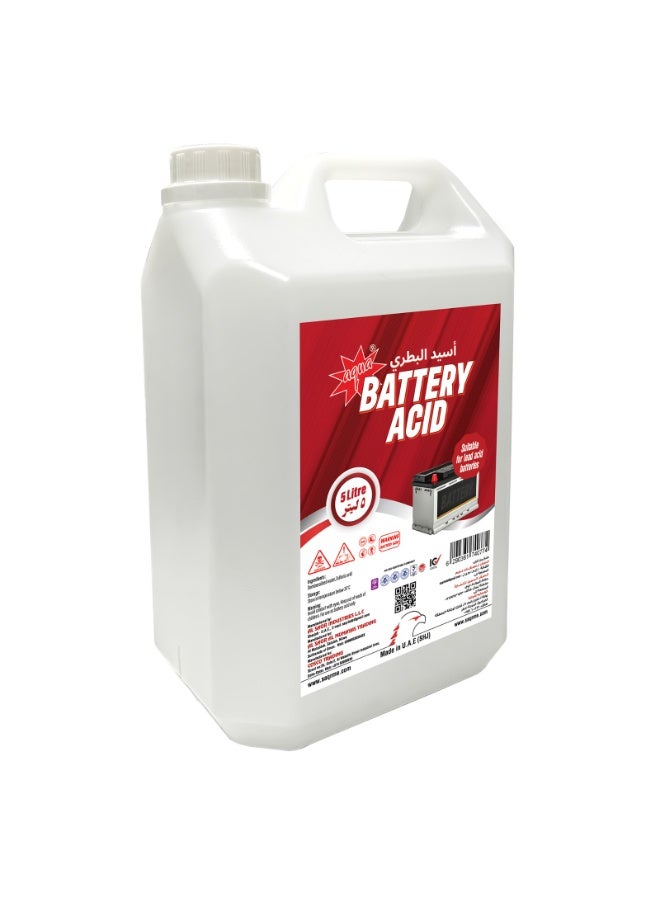 Aqua Battery Acid 5 L – High-Performance Automotive Battery Fluid - Image 2